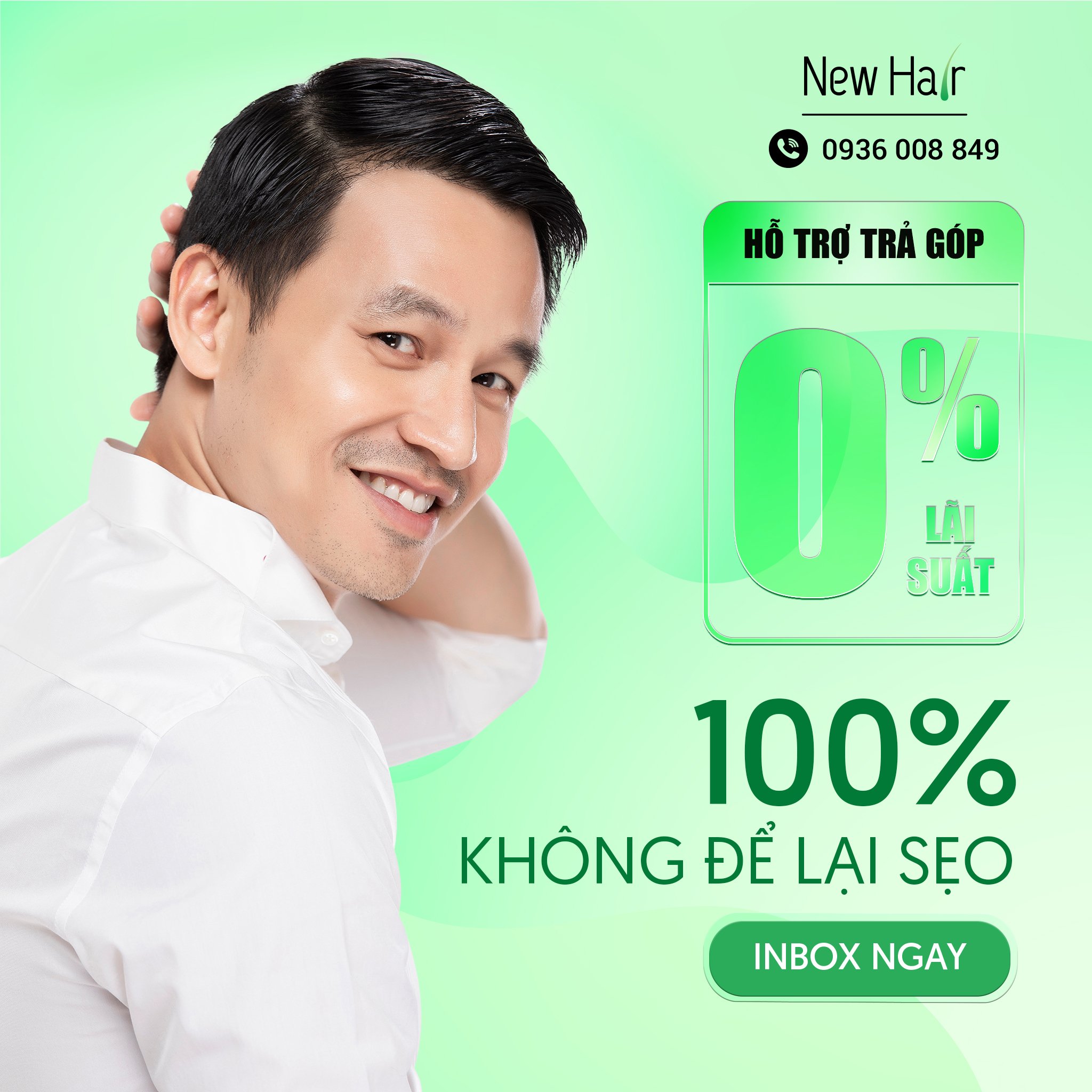 Cấy tóc tự thân tại New Hair - Giá chỉ từ 29.000.000 VNĐ - Hỗ trợ trả góp lãi suất 0%
