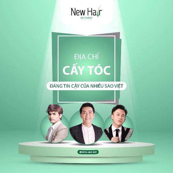 New Hair là địa chỉ cấy tóc được nhiều sao Việt lựa chọn New Hair là địa chỉ cấy tóc được nhiều sao Việt lựa chọn