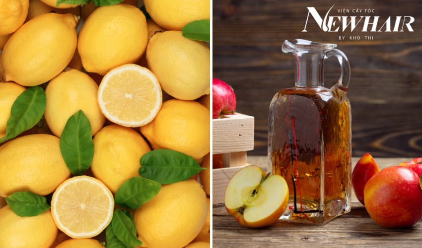 cách ủ tóc bằng giấm táo