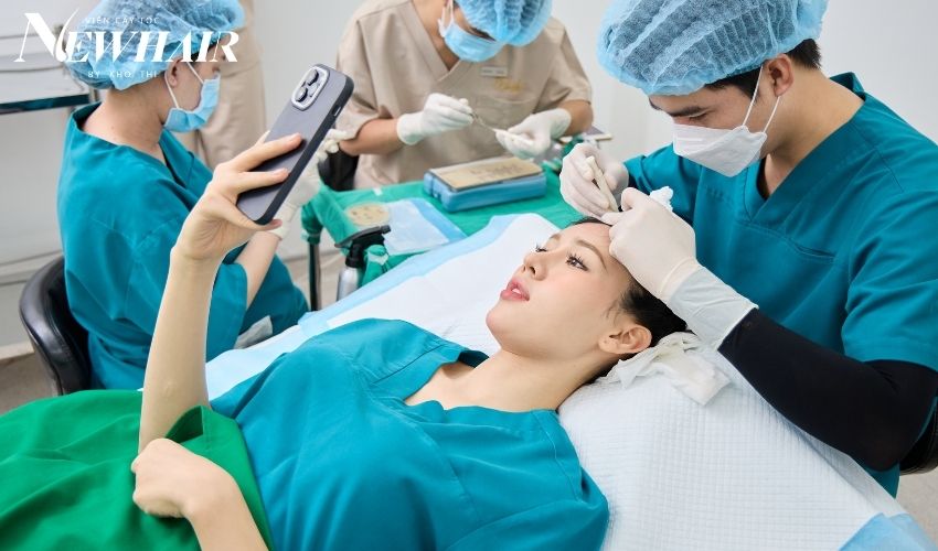 cấy tóc che sẹo dịu thảo newhair