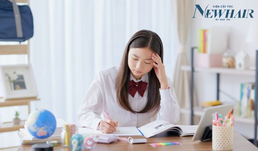 rụng tóc ở tuổi dậy thì