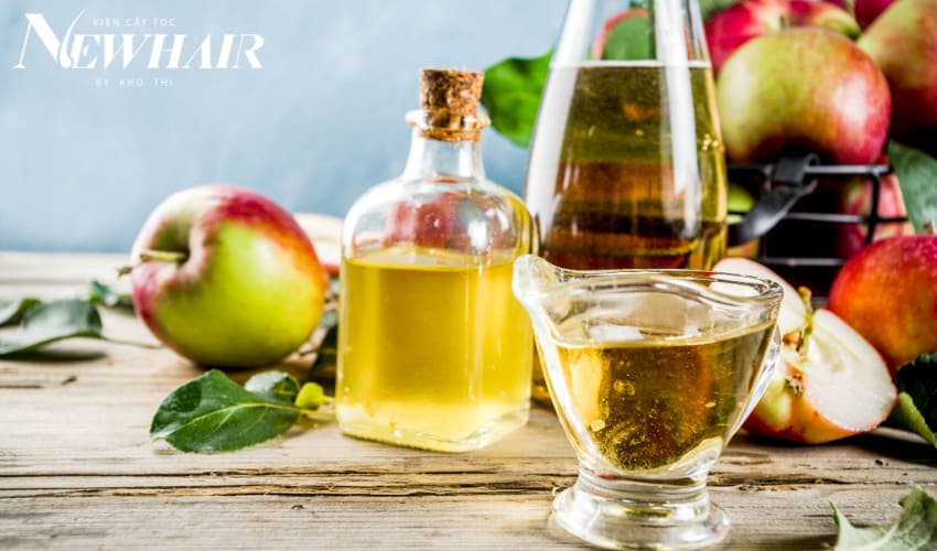 ủ tóc bằng giấm táo