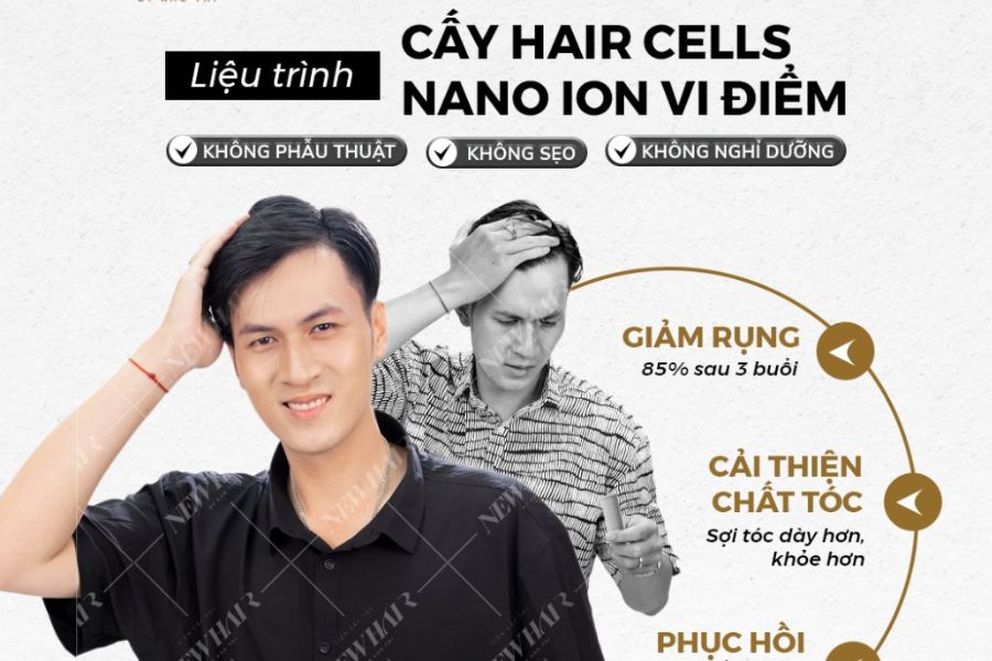 Cấy tóc Hair Cells Nano Ion vi điểm NewHair 