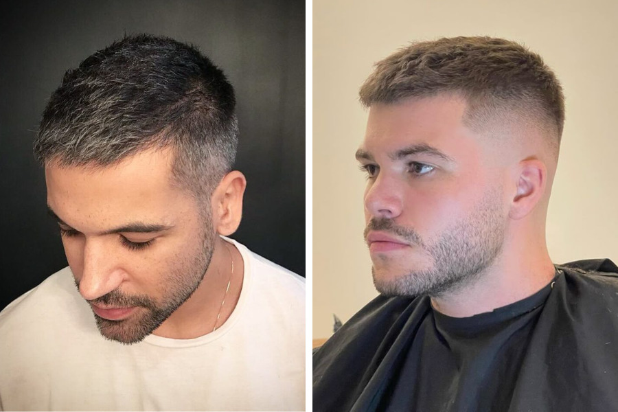 kiểu tóc ngắn nam crew cut