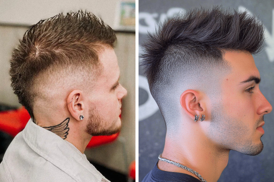 kiểu tóc ngắn nam mohican