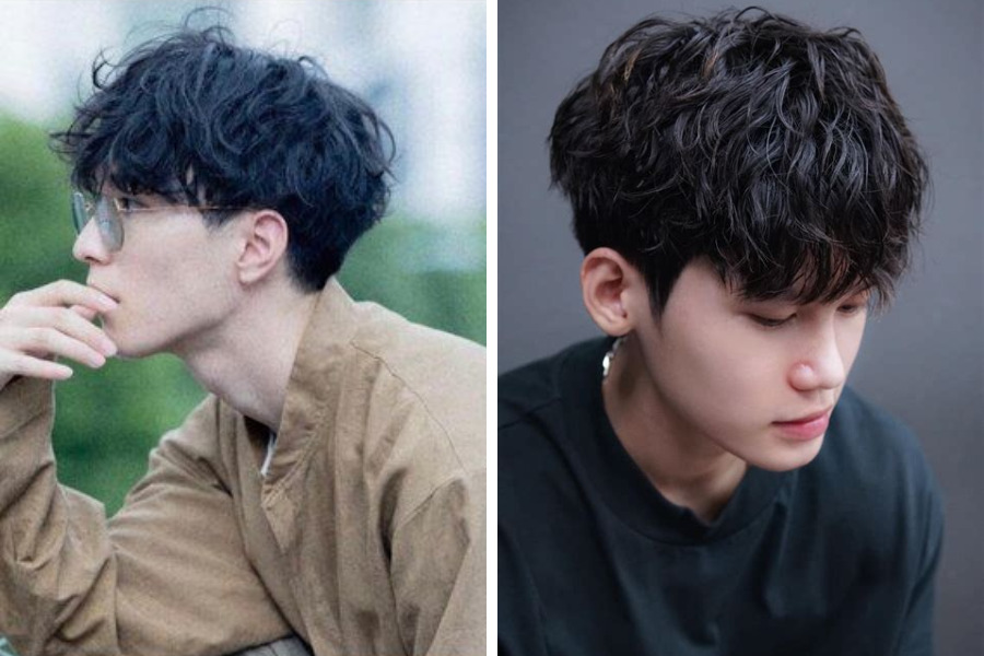 kiểu tóc ngắn nam ruffled