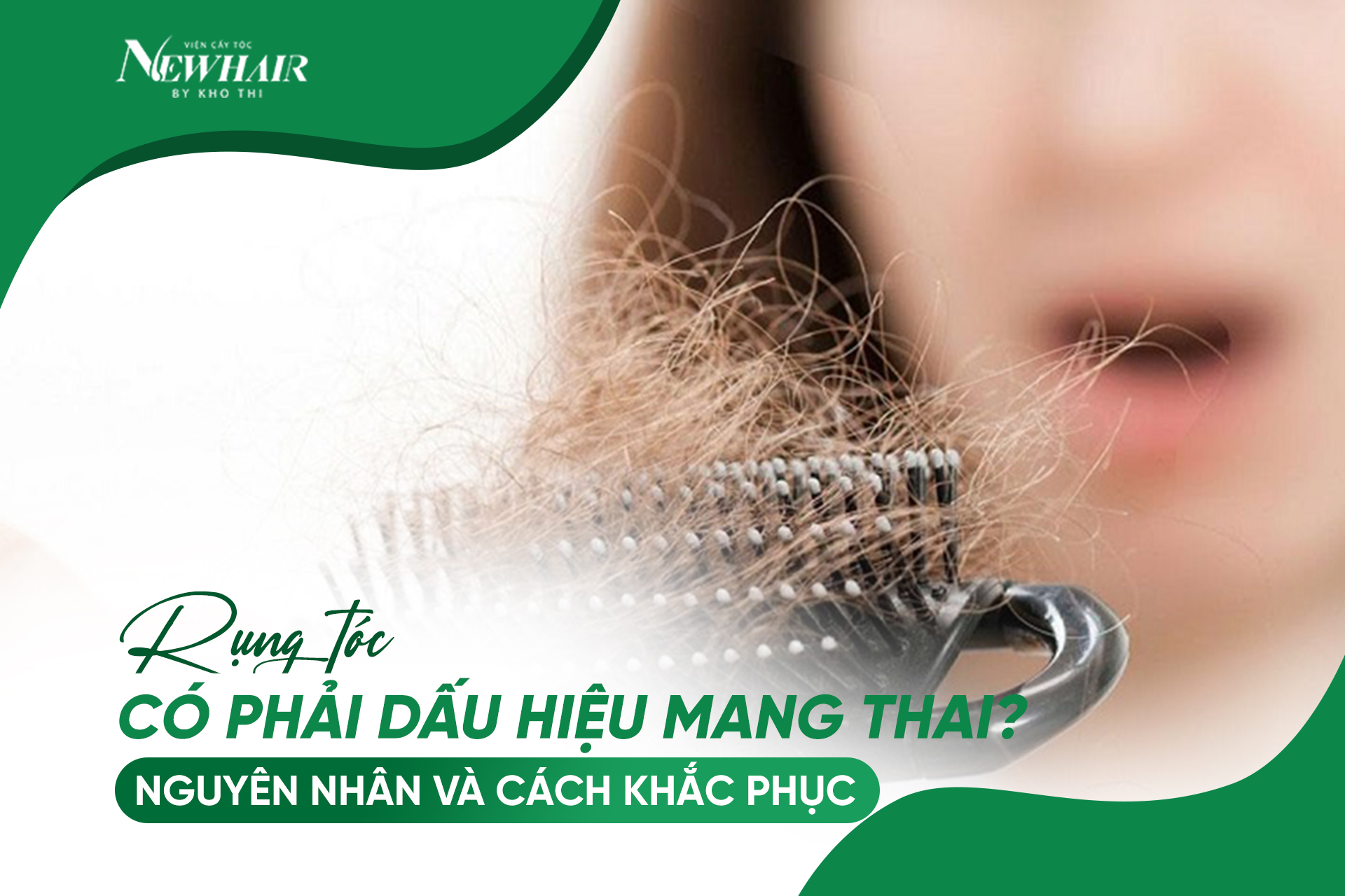 rụng tóc có phải dấu hiệu mang thai