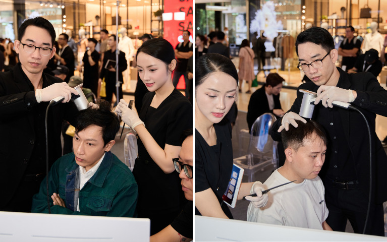 triển lãm máy soi nang tóc newhair