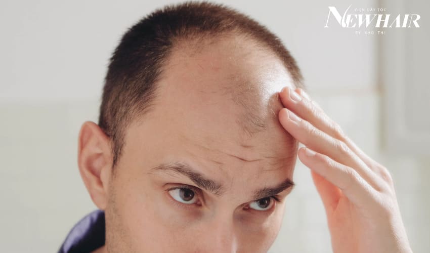 dấu hiệu của hói