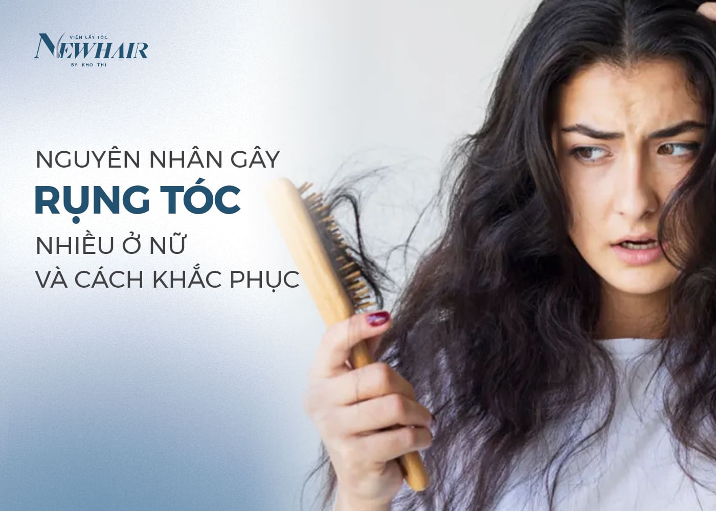 rụng tóc nhiều ở nữ