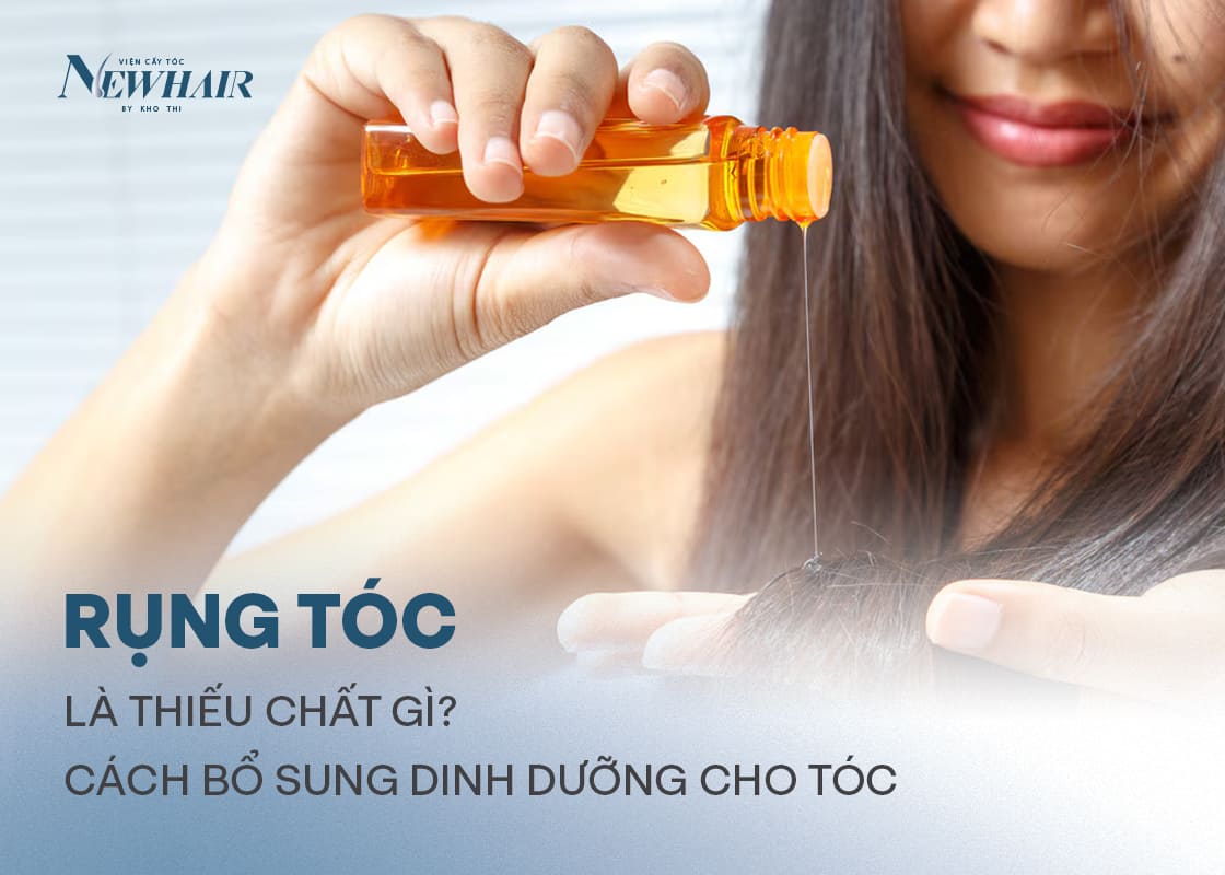 rụng tóc là thiếu chất gì newhair