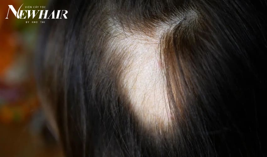 rụng tóc từng mảng