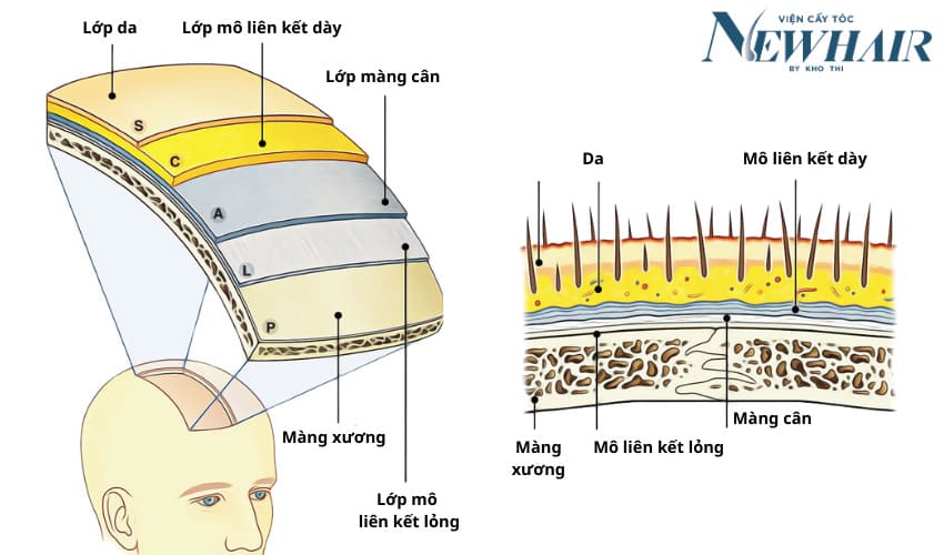 cấu trúc da đầu gồm những gì