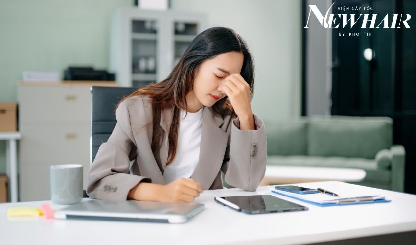 biểu hiện rụng tóc telogen